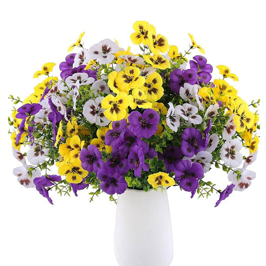 18 Bundles Artificial Pansy Flowers