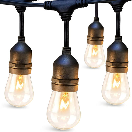 8 FT Outdoor String Lights Commercial Grade Weatherproof Strand
